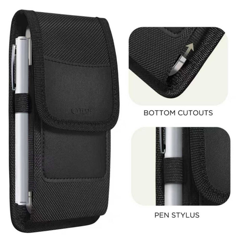 Tech-Protect SM85 custodia universale da cintura per telefono, 5,8-6,8 pollici, nylon, nera