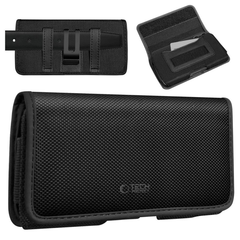 Tech-Protect SM90 custodia universale da cintura per telefono, 5,8-6,8 pollici, nylon, nera