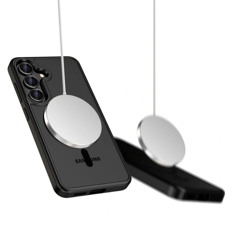 Tech-Protect MagMat MagSafe custodia per Samsung Galaxy S25 FE, nera opaca