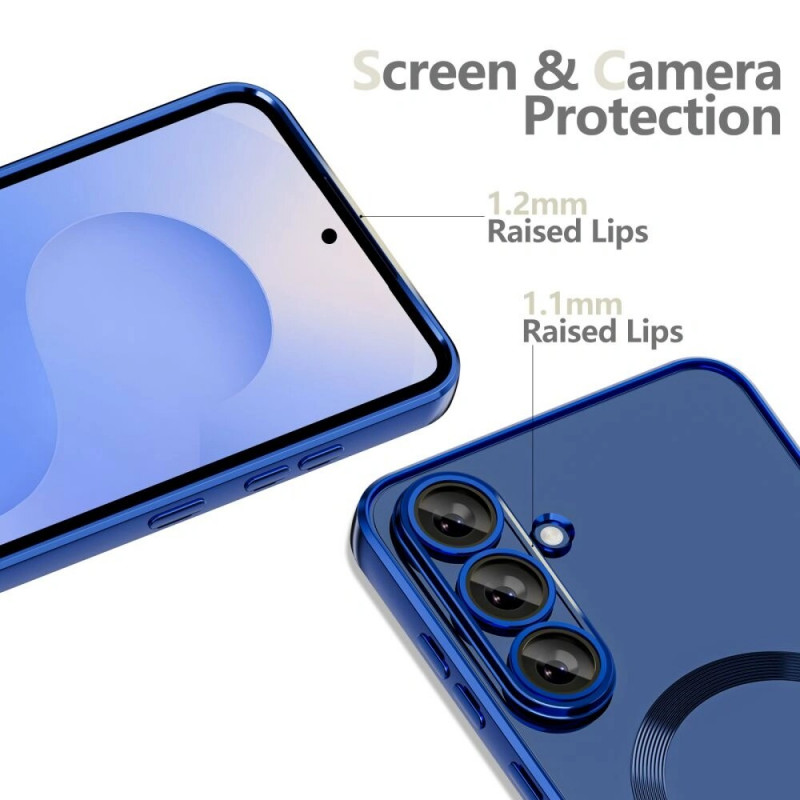Tech-Protect Magflex MagSafe custodia per Samsung Galaxy S25 FE, blu navy