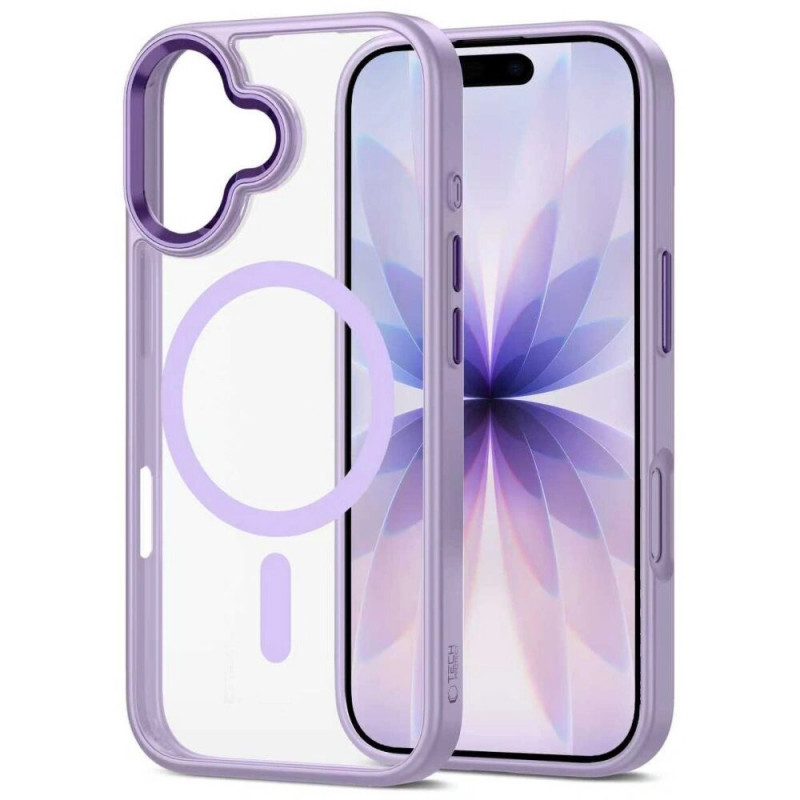 Tech-Protect MagMat MagSafe custodia per Apple iPhone 17, lavanda/trasparente