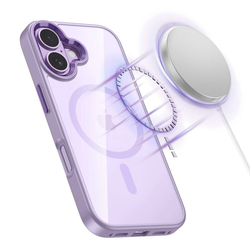 Tech-Protect MagMat MagSafe custodia per Apple iPhone 17, lavanda/trasparente