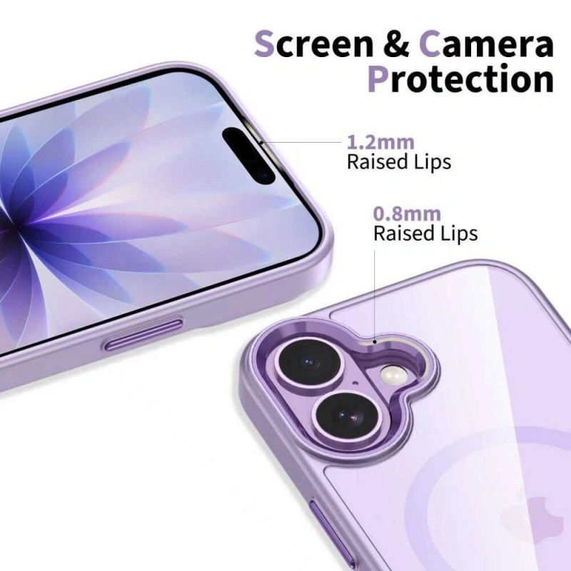 Tech-Protect MagMat MagSafe custodia per Apple iPhone 17, lavanda/trasparente