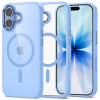 Tech-Protect MagMat MagSafe custodia per Apple iPhone 17, blu nebbia/trasparente