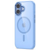 Tech-Protect MagMat MagSafe custodia per Apple iPhone 17, blu nebbia/trasparente
