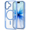 Tech-Protect MagMat MagSafe custodia per Apple iPhone 17, blu nebbia/trasparente