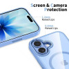 Tech-Protect MagMat MagSafe custodia per Apple iPhone 17, blu nebbia/trasparente