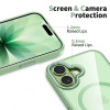 Tech-Protect MagMat MagSafe custodia per Apple iPhone 17, salvia/trasparente