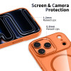 Tech-Protect MagMat MagSafe custodia per Apple iPhone 17 Pro Max, arancione cosmico/trasparente