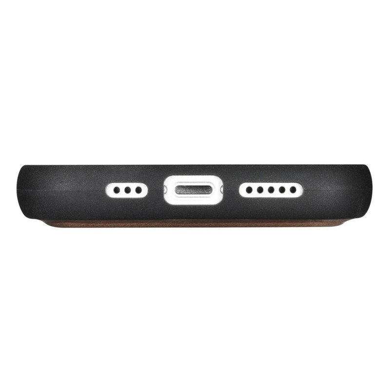 iCarer Oil Wax Wallet Case 2in1 custodia a libro in pelle per iPhone 14 Plus, Anti-RFID, marrone (WMI14220723-BN)
