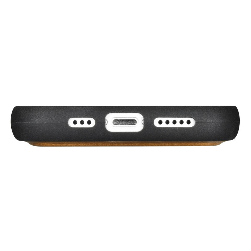 iCarer Oil Wax Wallet Case 2in1 custodia a libro in pelle per iPhone 14 Plus, Anti-RFID, marrone (WMI14220723-TN)
