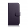 iCarer Wallet Case 2in1 custodia a libro in pelle per iPhone 14 Plus, Anti-RFID, viola scuro (WMI14220727-DP)