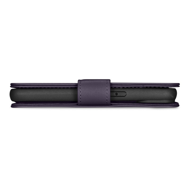 iCarer Wallet Case 2in1 custodia a libro in pelle per iPhone 14 Plus, Anti-RFID, viola scuro (WMI14220727-DP)
