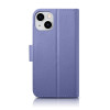 iCarer Wallet Case 2in1 custodia a libro in pelle per iPhone 14 Plus, Anti-RFID, viola chiaro (WMI14220727-LP)