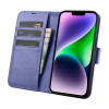 iCarer Wallet Case 2in1 custodia a libro in pelle per iPhone 14 Plus, Anti-RFID, viola chiaro (WMI14220727-LP)