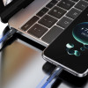 Cavo Dudao L3CC USB-C - USB-C 60 W, 1,2 m, intrecciato, nero
