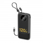 Power bank Dudao K13 10000 mAh con cavo integrato, nero