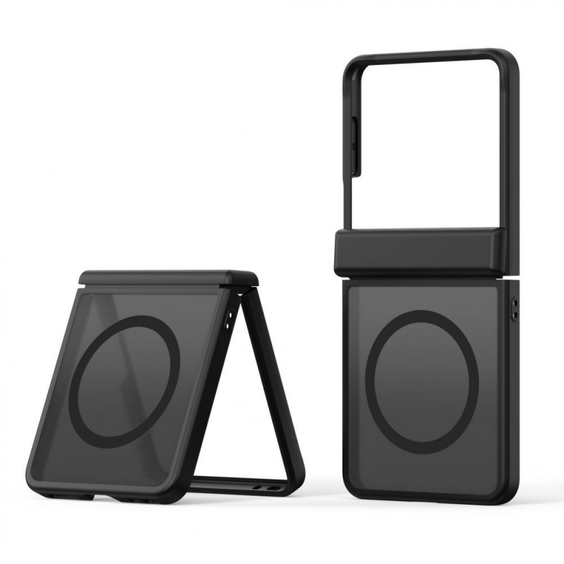 Dux Ducis Yind custodia ibrida per Samsung Galaxy Z Flip8, MagSafe, nera