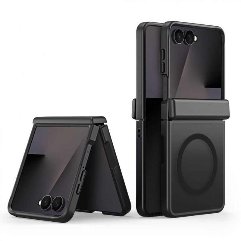 Dux Ducis Yind custodia ibrida per Samsung Galaxy Z Flip8, MagSafe, nera