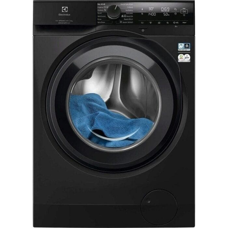 Electrolux EW7FG4492UDE lavatrice a carica frontale, 9 kg, nera