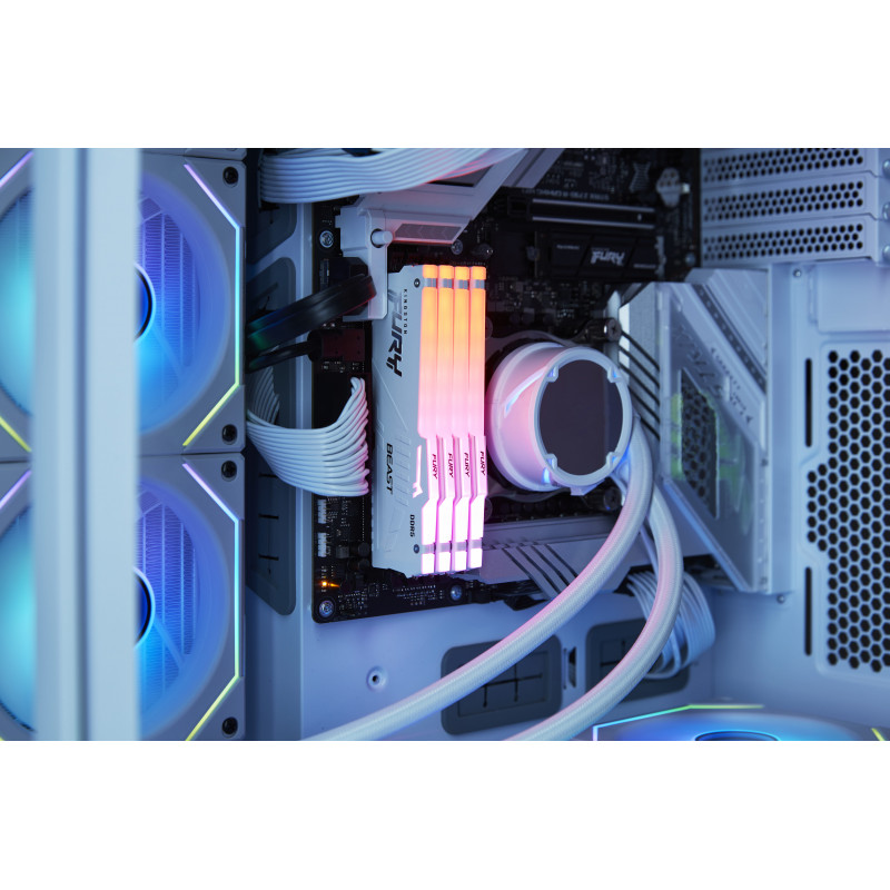 Kingston FURY Beast 16 GB DDR5-5600 CL40 modulo di memoria DIMM, RGB, bianco, KF556C40BWA-16