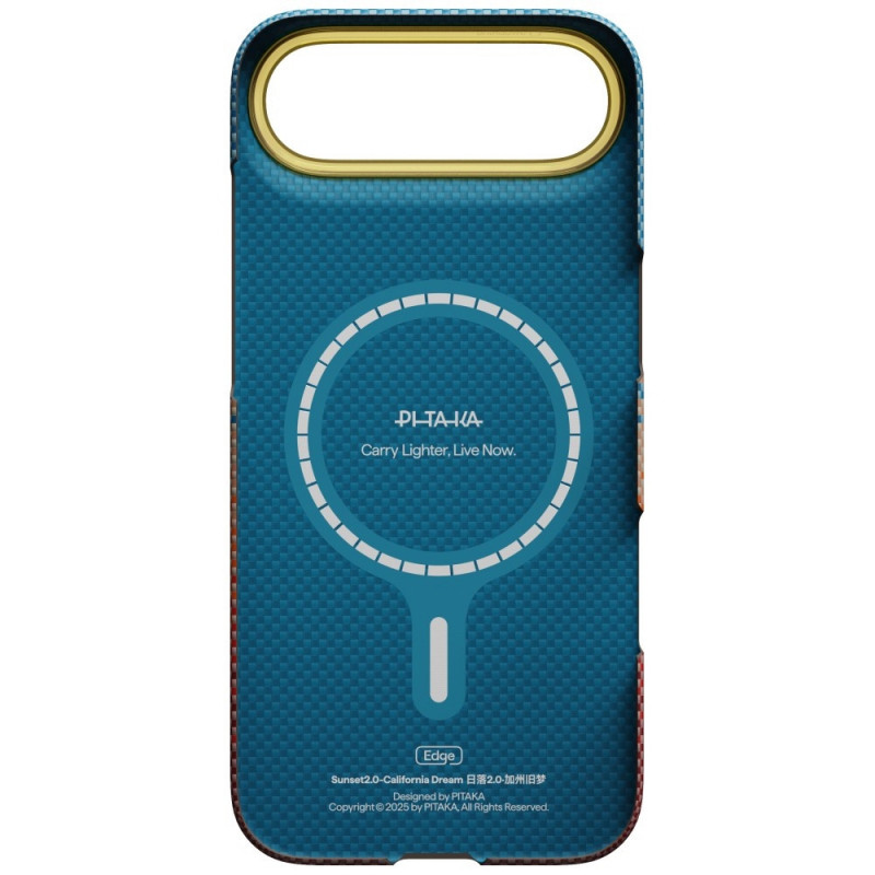 PITAKA Edge Case California Dream 01 custodia per Apple iPhone Air, tramonto