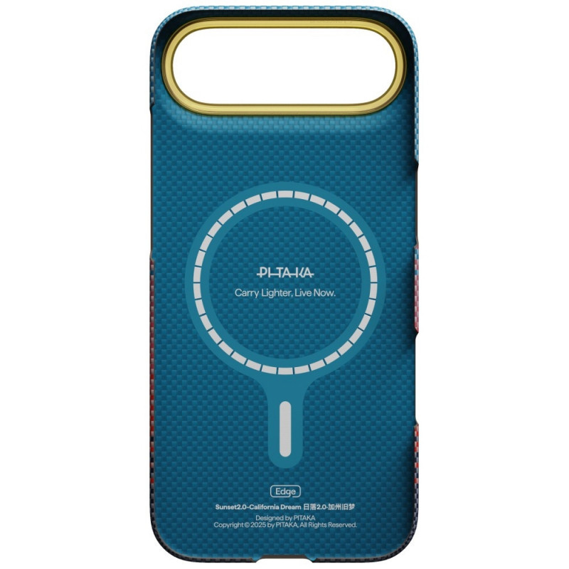 PITAKA Edge Case California Dream 03 custodia per Apple iPhone Air, tramonto