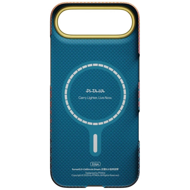 PITAKA Edge Case California Dream 05 custodia per Apple iPhone Air, tramonto