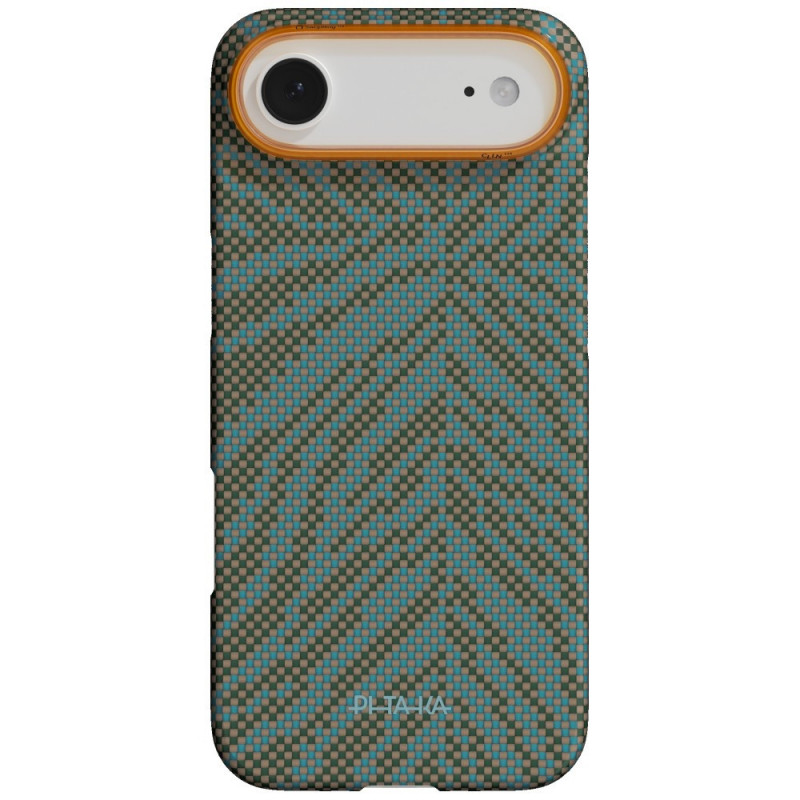PITAKA Edge Case Breath of Veins custodia per Apple iPhone Air, dive green