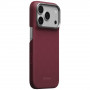 PITAKA Edge Case Argyle MagSafe custodia per Apple iPhone 18 Pro / 17 Pro, bordeaux