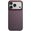 PITAKA Edge Case Argyle MagSafe custodia per Apple iPhone 18 Pro / 17 Pro, blu e rossa