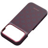 PITAKA Edge Case Argyle MagSafe custodia per Apple iPhone 18 Pro / 17 Pro, blu e rossa