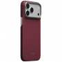 PITAKA Edge Case Argyle MagSafe custodia per Apple iPhone 18 Pro Max / 17 Pro Max, bordeaux