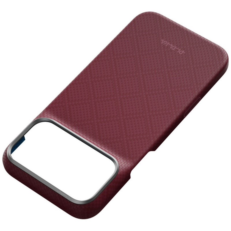 PITAKA Edge Case Argyle MagSafe custodia per Apple iPhone 18 Pro Max / 17 Pro Max, bordeaux