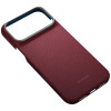 PITAKA Edge Case Argyle MagSafe custodia per Apple iPhone 18 Pro Max / 17 Pro Max, bordeaux