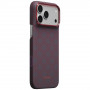 PITAKA Edge Case Argyle MagSafe custodia per Apple iPhone 18 Pro Max / 17 Pro Max, blu e rossa