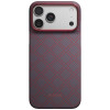 PITAKA Edge Case Argyle MagSafe custodia per Apple iPhone 18 Pro Max / 17 Pro Max, blu e rossa