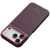 PITAKA Edge Case Argyle MagSafe custodia per Apple iPhone 18 Pro Max / 17 Pro Max, blu e rossa