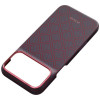 PITAKA Edge Case Argyle MagSafe custodia per Apple iPhone 18 Pro Max / 17 Pro Max, blu e rossa