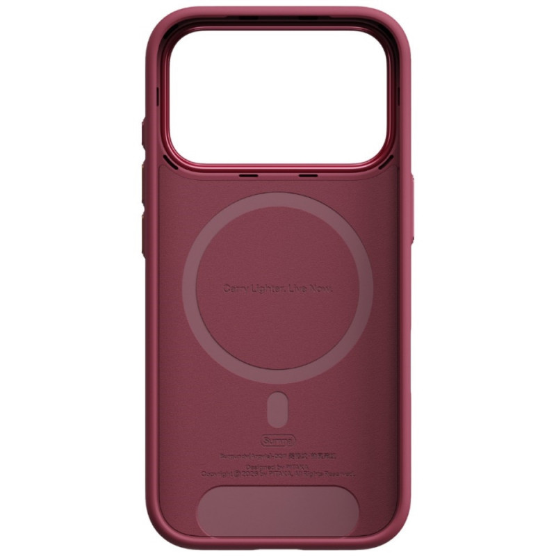 PITAKA Summa Case custodia per Apple iPhone 18 Pro / 17 Pro, bordeaux