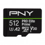 PNY PRO Elite Prime scheda di memoria microSDXC 512 GB, UHS-I, Class 10, U3, V30, P-SDU512V32200PEP-GE