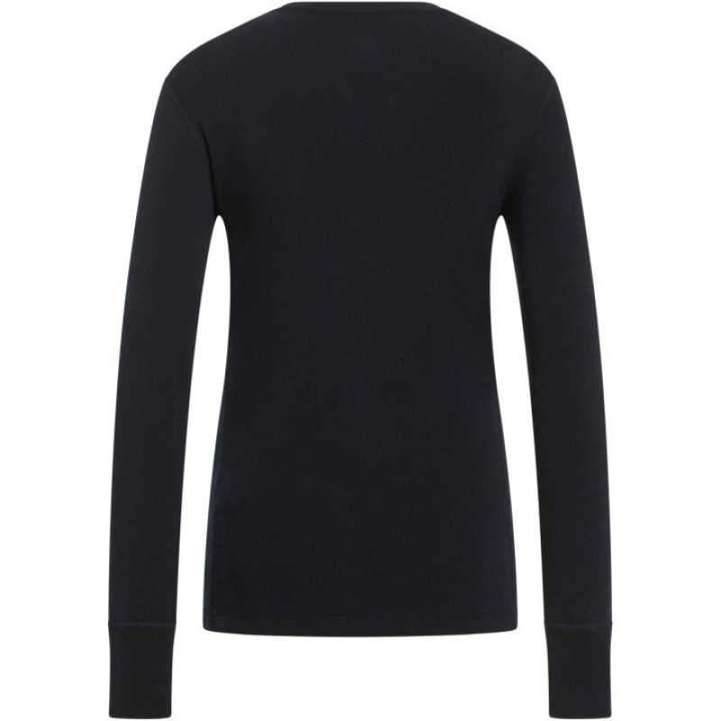 Odlo BL TOP MERINO 260 maglia intima donna a maniche lunghe con girocollo, taglia S, nera