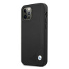 BMW BMHCP12LRCDPK Custodia rigida per Apple iPhone 12 Pro Max Leather Deboss, nera