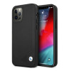 BMW BMHCP12MRCDPK Custodia rigida Apple iPhone 12 / 12 Pro Leather Deboss, nera