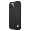 BMW BMHCP12MRCDPK Custodia rigida Apple iPhone 12 / 12 Pro Leather Deboss, nera