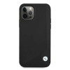 BMW BMHCP12MRCDPK Custodia rigida Apple iPhone 12 / 12 Pro Leather Deboss, nera
