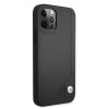 BMW BMHCP12MRCDPK Custodia rigida Apple iPhone 12 / 12 Pro Leather Deboss, nera