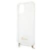 Guess GUHCP12MKC4GSGO Custodia rigida per Apple iPhone 12 / 12 Pro 4G Gold Chain, trasparente