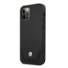 BMW BMHCP12MRSWPK Custodia rigida per Apple iPhone 12 / 12 Pro Leather Perforate, nera
