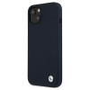 BMW BMHCP13SSILNA Custodia rigida Apple iPhone 13 mini Silicone Signature, blu navy